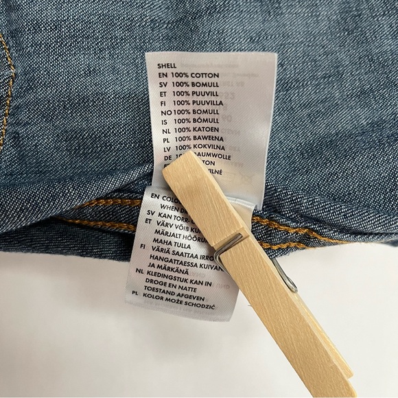 Polarn O. Pyret Demin Long Sleeve Shirt: Size 6-9M (74 cm) - Picture 7 of 7